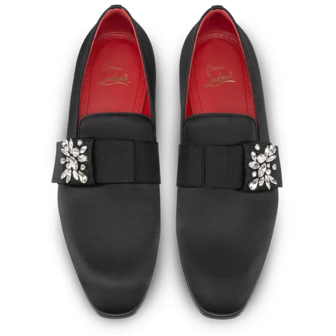 Dandelion Red Carpet – Mocasines – Crepé satinado – Negro – Hombre