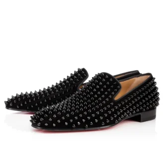 Dandelion Spikes – Mocasines – Ante de becerro y tachuelas – Negro – Hombre Dandelion Spikes – Mocasines – Ante de becerro y tachuelas – Negro – Hombre