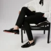 Dandydeco – Mocasines – Piel de becerro charol – Negro – Hombre