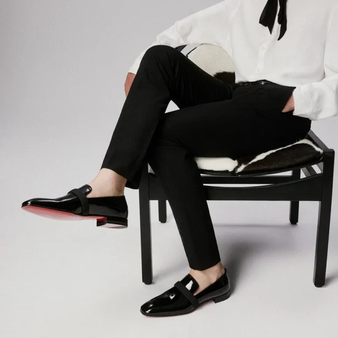 Dandydeco – Mocasines – Piel de becerro charol – Negro – Hombre