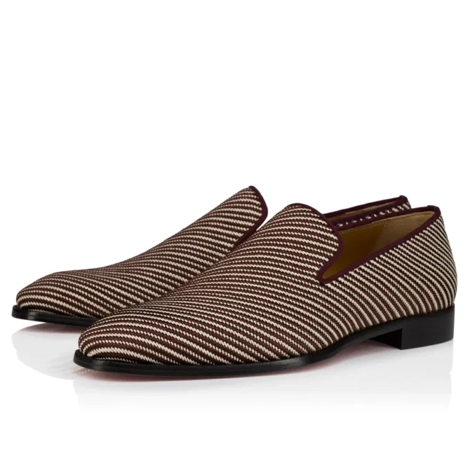Danny Flex – Mocasines – Piel de becerro y tejido de sarga – Blanco y marrón – Hombre Danny Flex – Mocasines – Piel de becerro y tejido de sarga – Blanco y marrón – Hombre