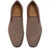 Danny Flex – Mocasines – Piel de becerro y tejido de sarga – Blanco y marrón – Hombre Danny Flex – Mocasines – Piel de becerro y tejido de sarga – Blanco y marrón – Hombre