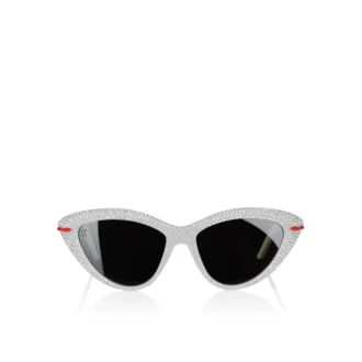 Diamond Kate Lb0031 – Gafas de sol – Acetato – Blanco ahumado – Mujer