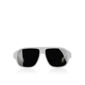 Diamond Roller Lb0032 – Gafas de sol – Acetato – Blanco ahumado