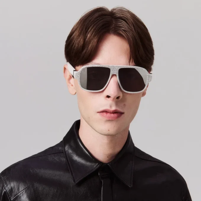 Diamond Roller Lb0032 – Gafas de sol – Acetato – Blanco ahumado Diamond Roller Lb0032 – Gafas de sol – Acetato – Blanco ahumado