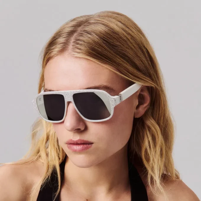 Diamond Roller Lb0032 – Gafas de sol – Acetato – Blanco ahumado Diamond Roller Lb0032 – Gafas de sol – Acetato – Blanco ahumado