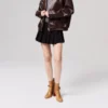 Dianouchette – Botas de 70 mm – Piel de becerro encerada – Terra – Mujer Dianouchette – Botas de 70 mm – Piel de becerro encerada – Terra – Mujer