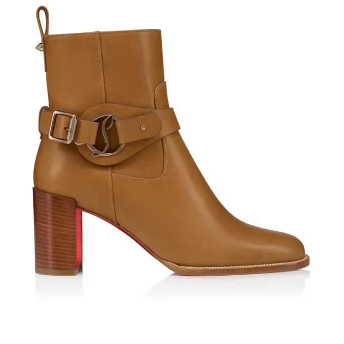 Dianouchette – Botas de 70 mm – Piel de becerro encerada – Terra – Mujer Dianouchette – Botas de 70 mm – Piel de becerro encerada – Terra – Mujer
