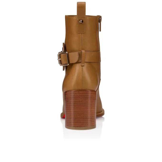 Dianouchette – Botas de 70 mm – Piel de becerro encerada – Terra – Mujer Dianouchette – Botas de 70 mm – Piel de becerro encerada – Terra – Mujer