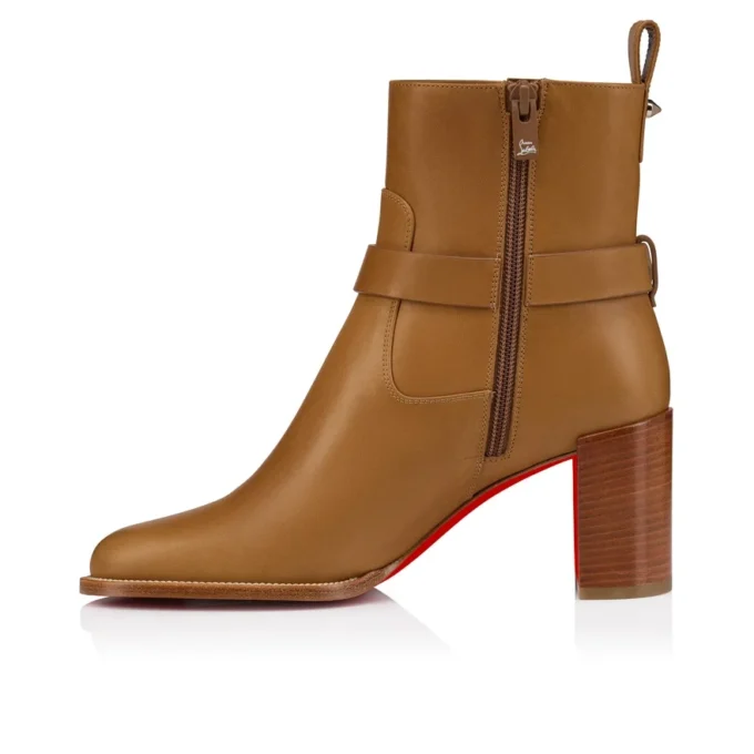 Dianouchette – Botas de 70 mm – Piel de becerro encerada – Terra – Mujer Dianouchette – Botas de 70 mm – Piel de becerro encerada – Terra – Mujer