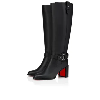Dianouchette Botta – Botas de 70 mm – Piel de becerro – Negro – Mujer