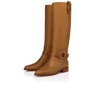 Dianouchette Botta – Botas – Piel de becerro encerada – Terra – Mujer