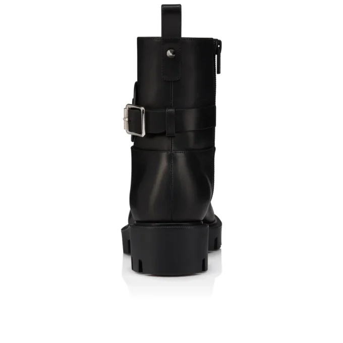 Dianouchette Lug – Botas bajas – Piel de becerro encerada – Negro – Mujer Dianouchette Lug – Botas bajas – Piel de becerro encerada – Negro – Mujer