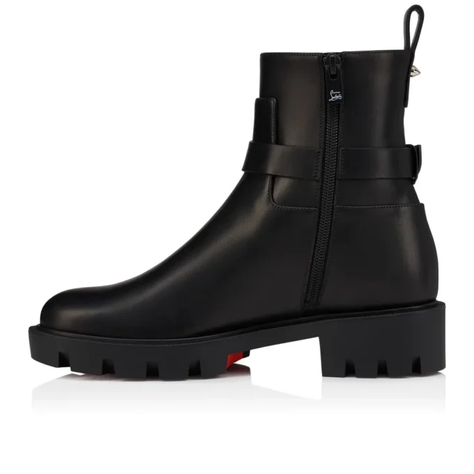 Dianouchette Lug – Botas bajas – Piel de becerro encerada – Negro – Mujer Dianouchette Lug – Botas bajas – Piel de becerro encerada – Negro – Mujer