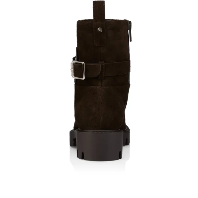 Dianouchette Lug – Botas bajas – Piel de becerro invertida – Cafa – Mujer Dianouchette Lug – Botas bajas – Piel de becerro invertida – Cafa – Mujer