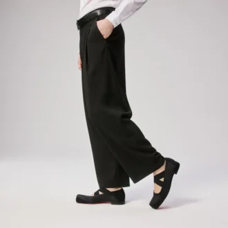 Diopic – Bailarinas – Crepé satinado – Negro – Hombre Diopic – Bailarinas – Crepé satinado – Negro – Hombre