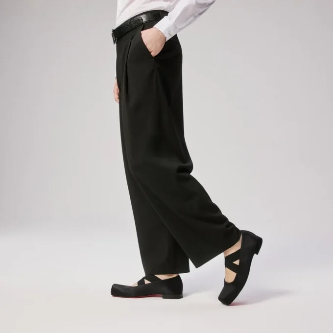 Diopic – Bailarinas – Crepé satinado – Negro – Hombre Diopic – Bailarinas – Crepé satinado – Negro – Hombre