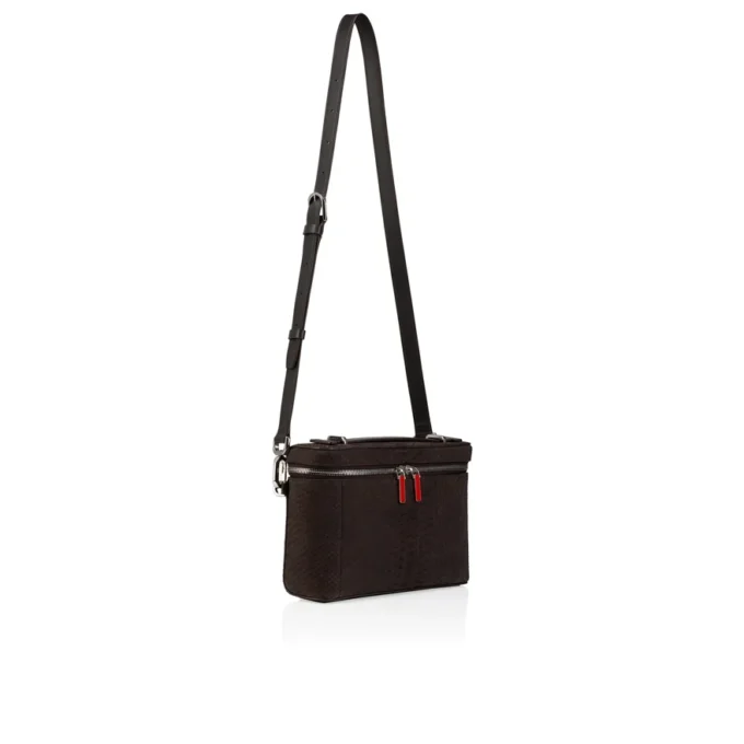Djanis – Bolso bandolera – Piel de pitón – Café