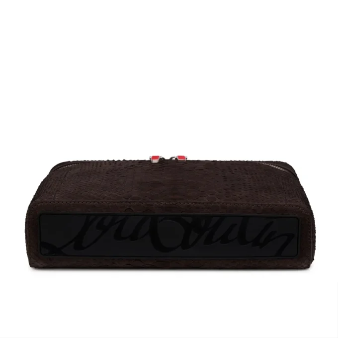 Djanis – Bolso bandolera – Piel de pitón – Café