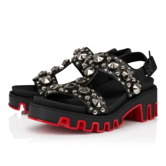 Duni Extazza – Sandalias – Piel de cordero napa – Negro – Mujer