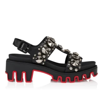 Duni Extazza – Sandalias – Piel de cordero napa – Negro – Mujer