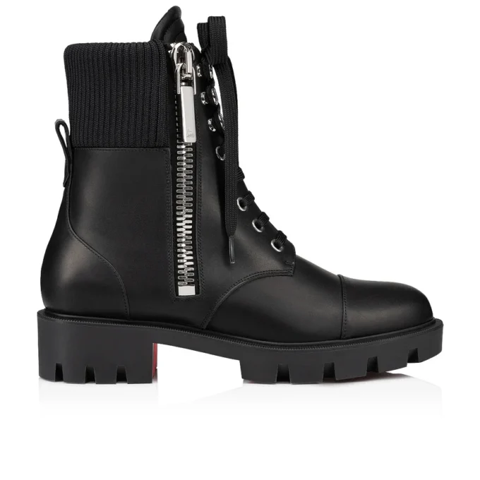 En Hiver Lug – Botas – Piel de becerro – Negro – Mujer