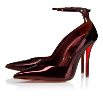 Erozee – Zapatos de tacón con tiras de 100 mm – Piel de becerro laminada – Palio – Mujer Erozee – Zapatos de tacón con tiras de 100 mm – Piel de becerro laminada – Palio – Mujer