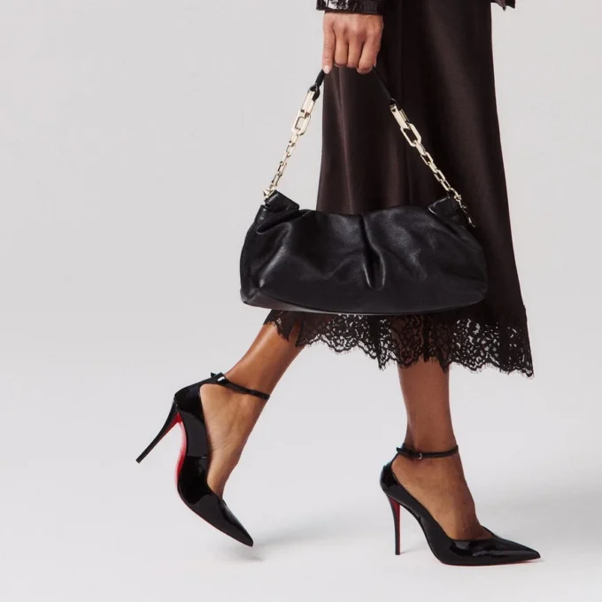 Eva – Bolso de hombro – Piel de cordero napa – Negro Eva – Bolso de hombro – Piel de cordero napa – Negro