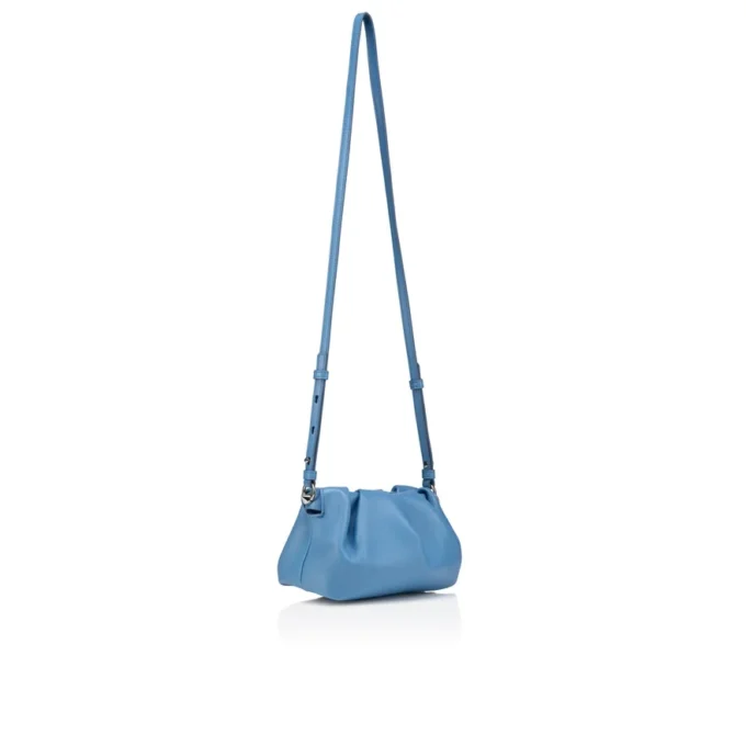 Eva Mini – Bolso cruzado – Piel de cordero napa – Ceruleo