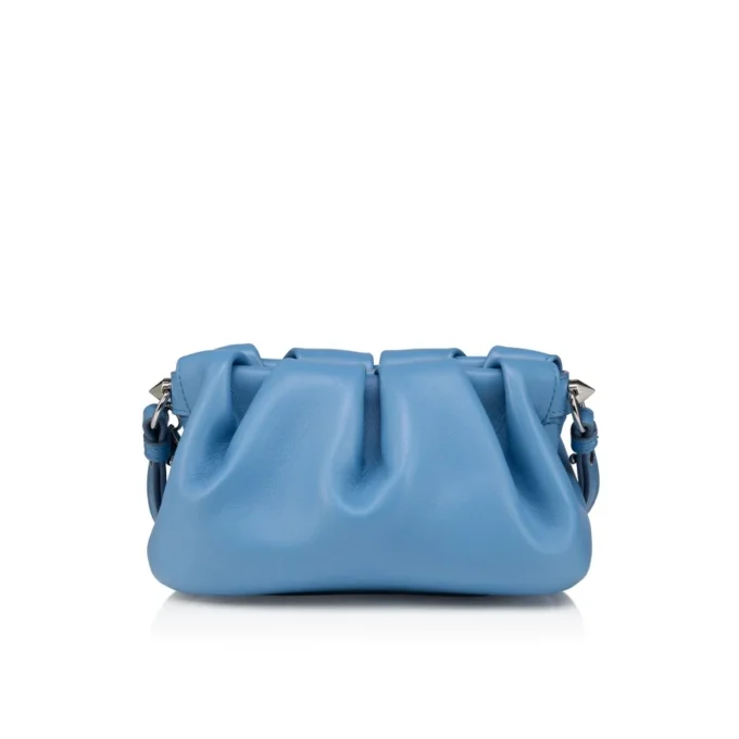 Eva Mini – Bolso cruzado – Piel de cordero napa – Ceruleo