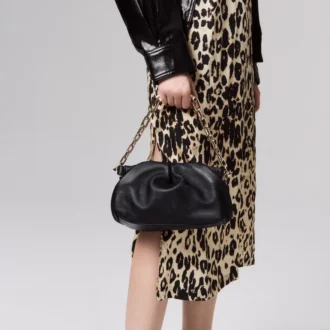 Eva Small – Bolso de hombro – Piel de cordero napa – Negro