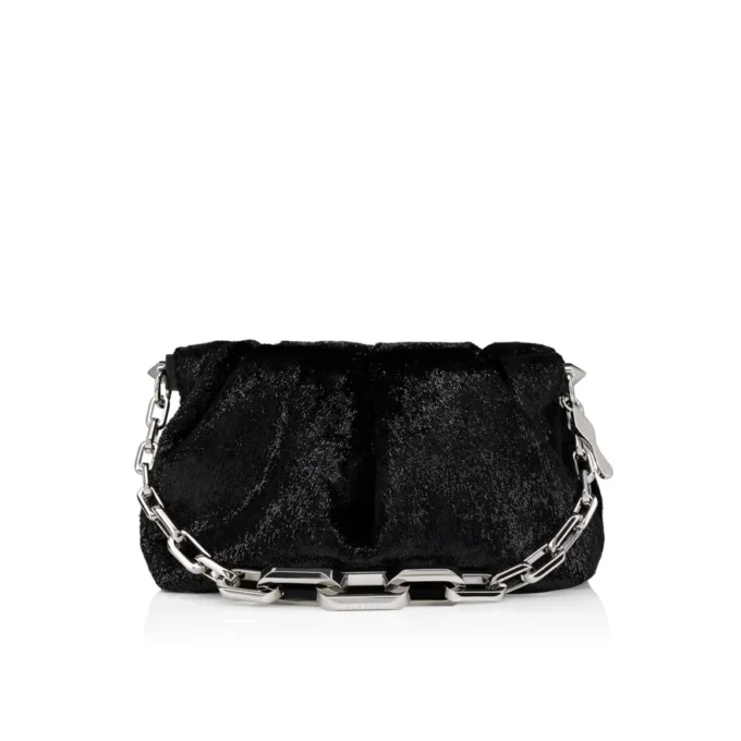 Eva Small – Bolso de hombro – Terciopelo – Negro Eva Small – Bolso de hombro – Terciopelo – Negro
