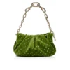 Eva Small – Bolso de hombro – Terciopelo y strass – Haiiro