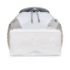 Explorafunk – Mochila – Piel de becerro, purpurina y gamuza – Blanco Explorafunk – Mochila – Piel de becerro, purpurina y gamuza – Blanco