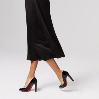 Fannylove – Zapatos de tacón de 100 mm – Piel de becerro – Negro – Mujer
