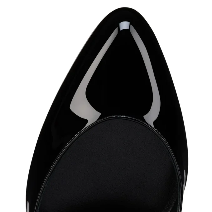 Fannylove – Zapatos de tacón de 100 mm – Piel de becerro – Negro – Mujer
