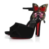 Farfa Luna – Sandalias de tiras de 120 mm – Terciopelo – Negro – Mujer Farfa Luna – Sandalias de tiras de 120 mm – Terciopelo – Negro – Mujer
