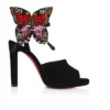 Farfa Luna – Sandalias de tiras de 120 mm – Terciopelo – Negro – Mujer Farfa Luna – Sandalias de tiras de 120 mm – Terciopelo – Negro – Mujer