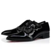 Farfarock – Zapatos Oxford – Piel de becerro charol y ante de becerro – Negro – Hombre Farfarock – Zapatos Oxford – Piel de becerro charol y ante de becerro – Negro – Hombre