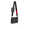 Funky – Bolso cruzado – Piel de becerro granulada y tachuelas – Negro