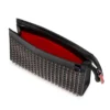 Funky – Bolso cruzado – Piel de becerro granulada y tachuelas – Negro