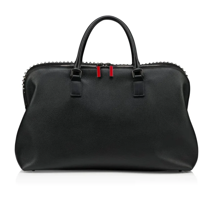 Funky – Bolso de viaje – Piel de becerro granulada y tachuelas – Negro Funky – Bolso de viaje – Piel de becerro granulada y tachuelas – Negro