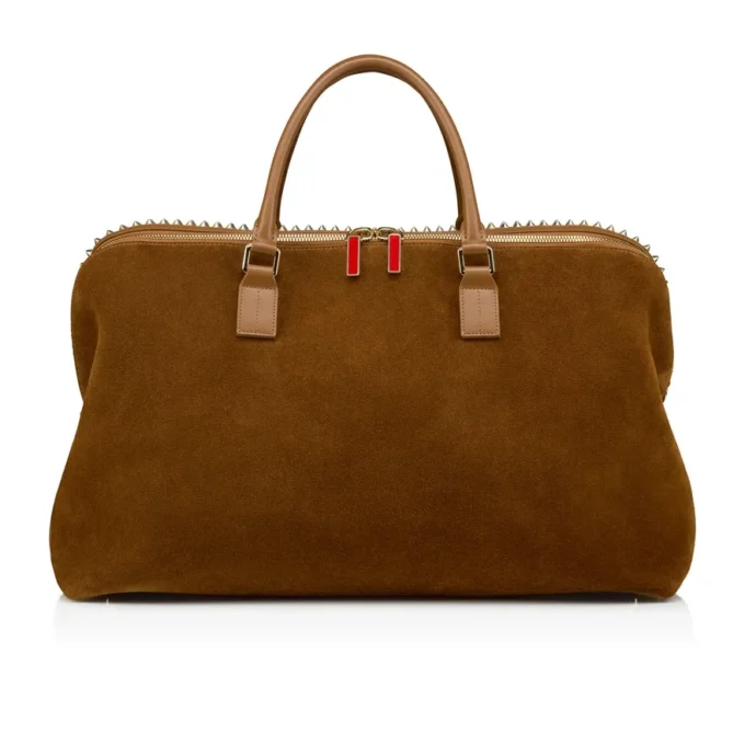 Funky – Bolso de viaje – Piel de becerro invertida y tachuelas – Rhea Funky – Bolso de viaje – Piel de becerro invertida y tachuelas – Rhea