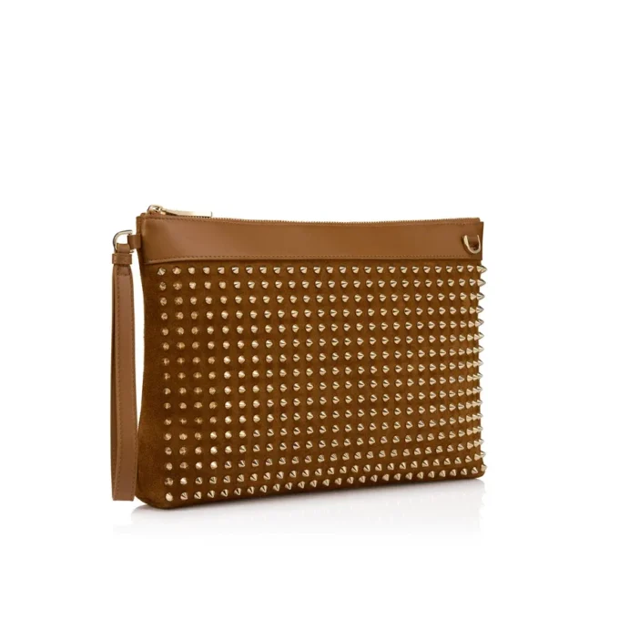 Funky – Estuche – Piel de becerro invertida y tachuelas – Rhea