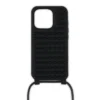 Funky – Funda para teléfono – Goma y piel de becerro – Negro Funky – Funda para teléfono – Goma y piel de becerro – Negro