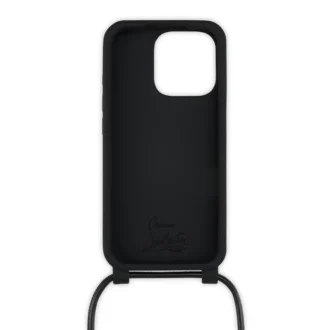Funky – Funda para teléfono – Goma y piel de becerro – Negro