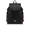 Funky – Mochila – Piel de becerro granulada, strass y tachuelas – Negro