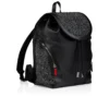 Funky – Mochila – Piel de becerro granulada, strass y tachuelas – Negro