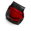Funky – Mochila – Piel de becerro granulada, strass y tachuelas – Negro