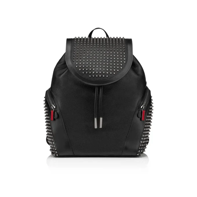 Funky – Mochila – Piel de becerro y tachuelas – Negro Funky – Mochila – Piel de becerro y tachuelas – Negro